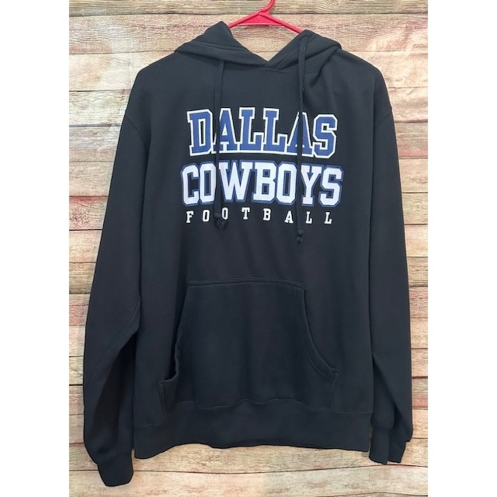 Dallas Cowboys Football Team Hoodie Sweatshirt Mens Black Medium Pre Owned
